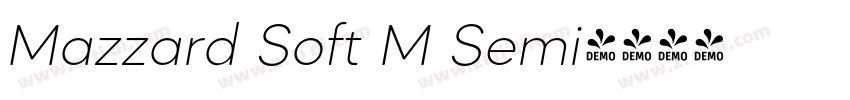 Mazzard Soft M Semi字体转换